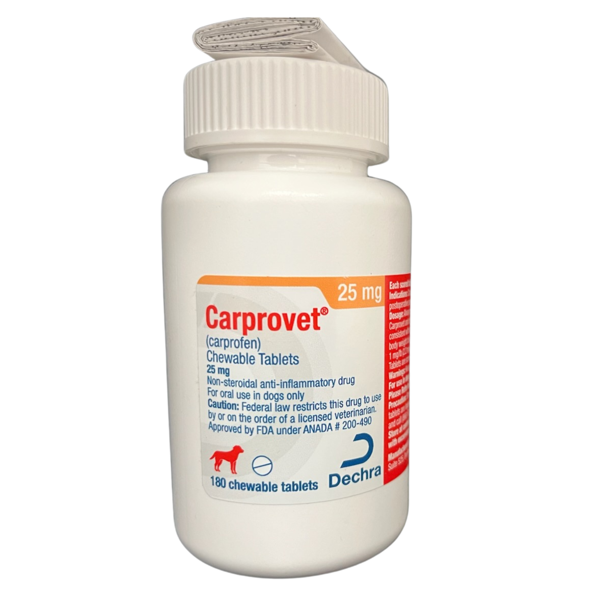 Rx Carprovet Chewable Tablets 25mg x 180 tablets