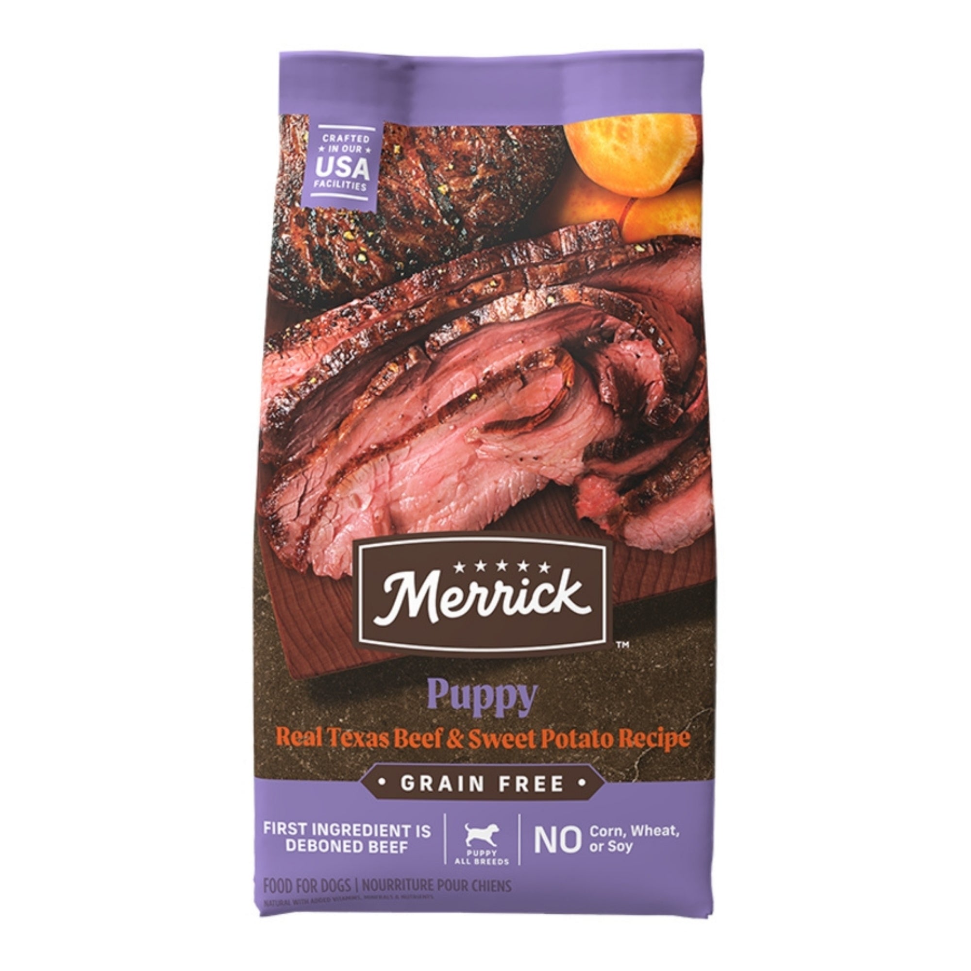 Merrick Dog Grain Free Puppy Beef And Sweet Potato 22Lb