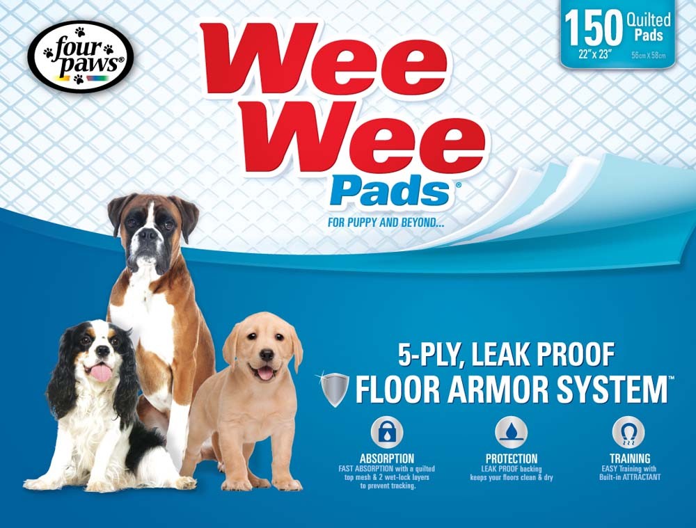 Four Paws WeeWee Superior Performance Dog Pee Pads 1ea/22 in X 23 in 150 ct