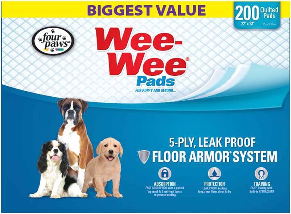Four Paws WeeWee Superior Performance Dog Pee Pads 1ea/22 in X 23 in 200 ct