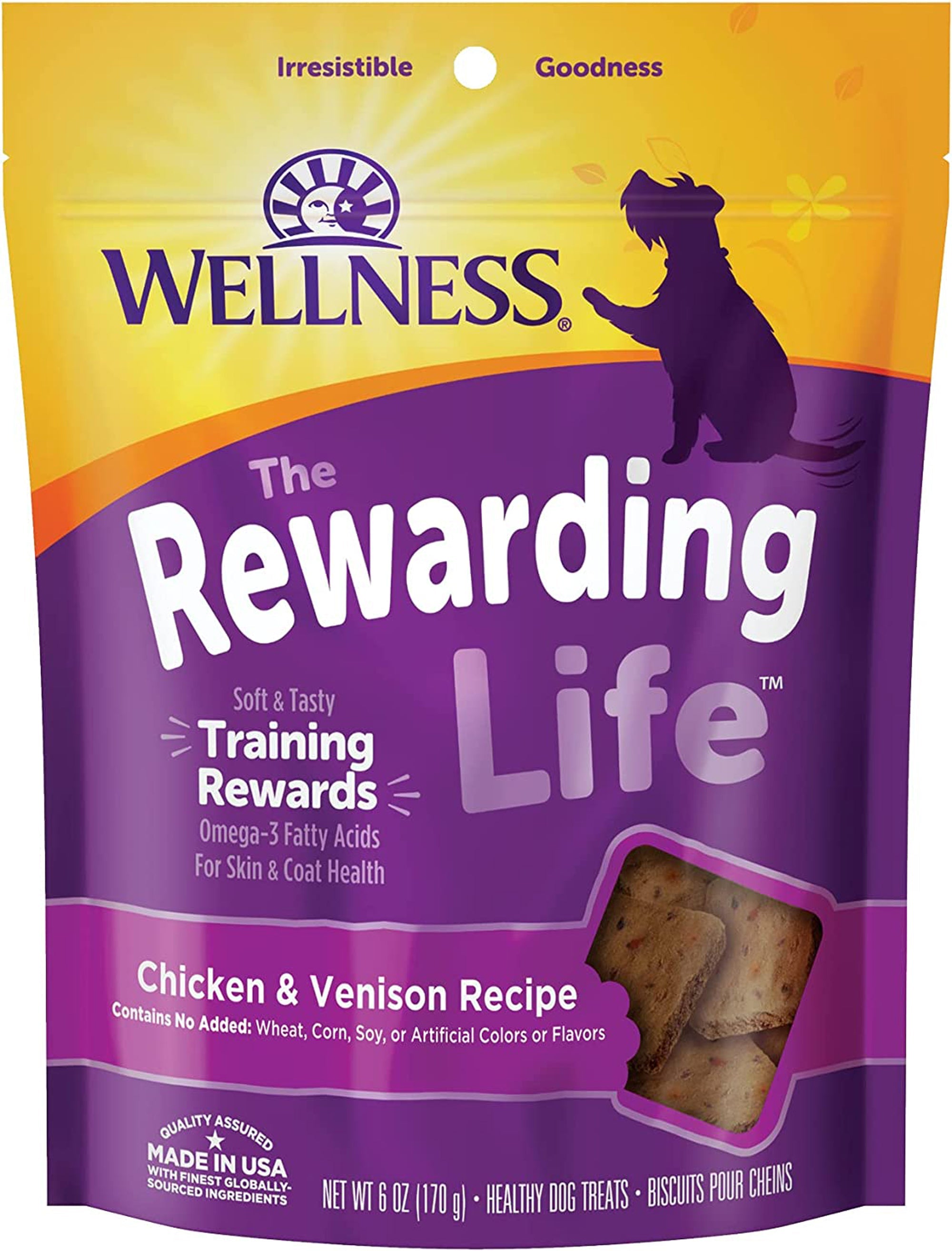Wellness Rewarding Life Dog 6oz. Chicken Venison Soft (Case of 6)