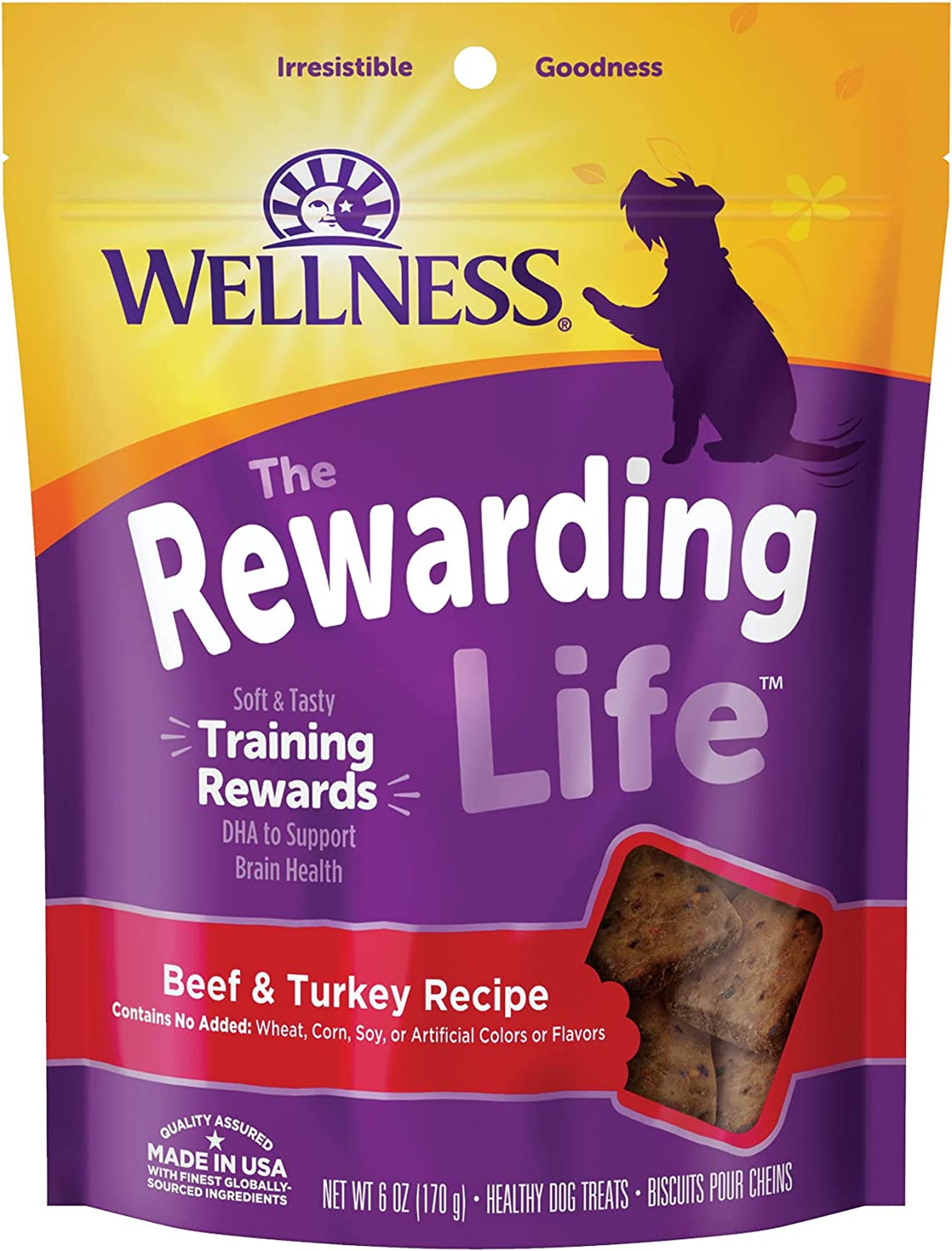 Wellness Rewarding Life Dog 6oz. Beef Turkey Soft (Case of 6)