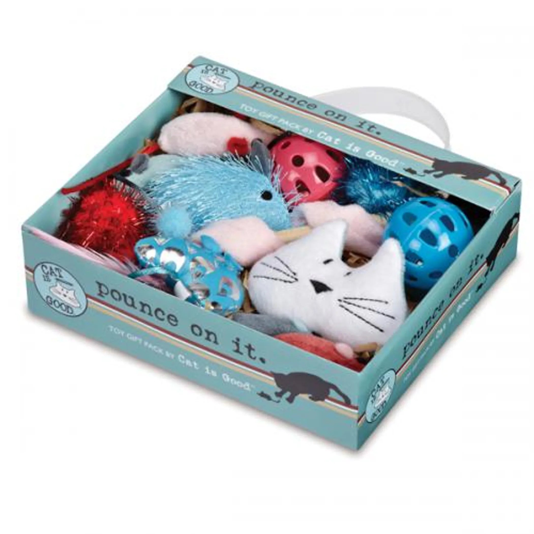 Cat is Good Pounce on It Cat Toy Gift Pack