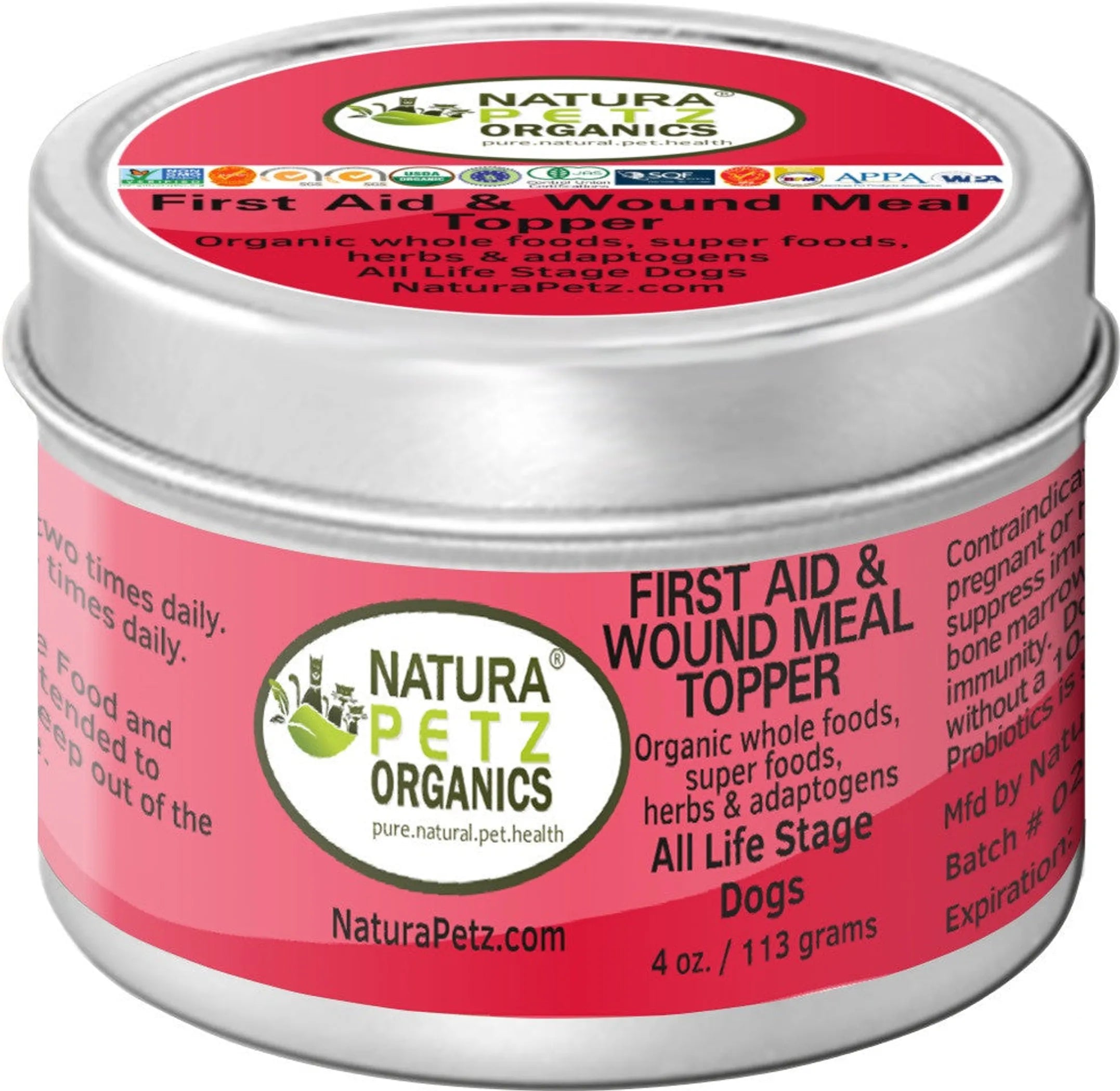 Natura Petz Organics First Aid & Wound Meal Topper