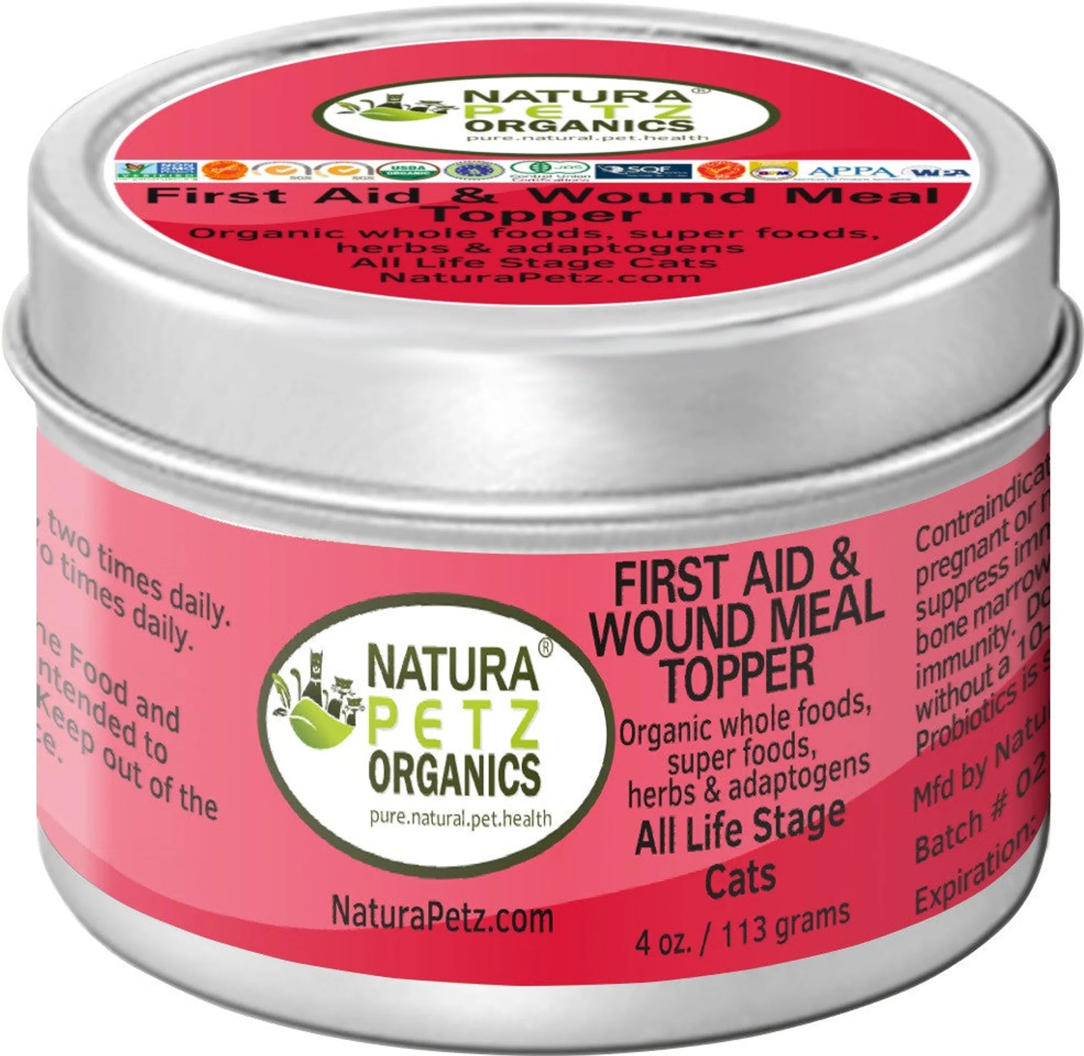 Natura Petz Organics First Aid & Wound Meal Topper