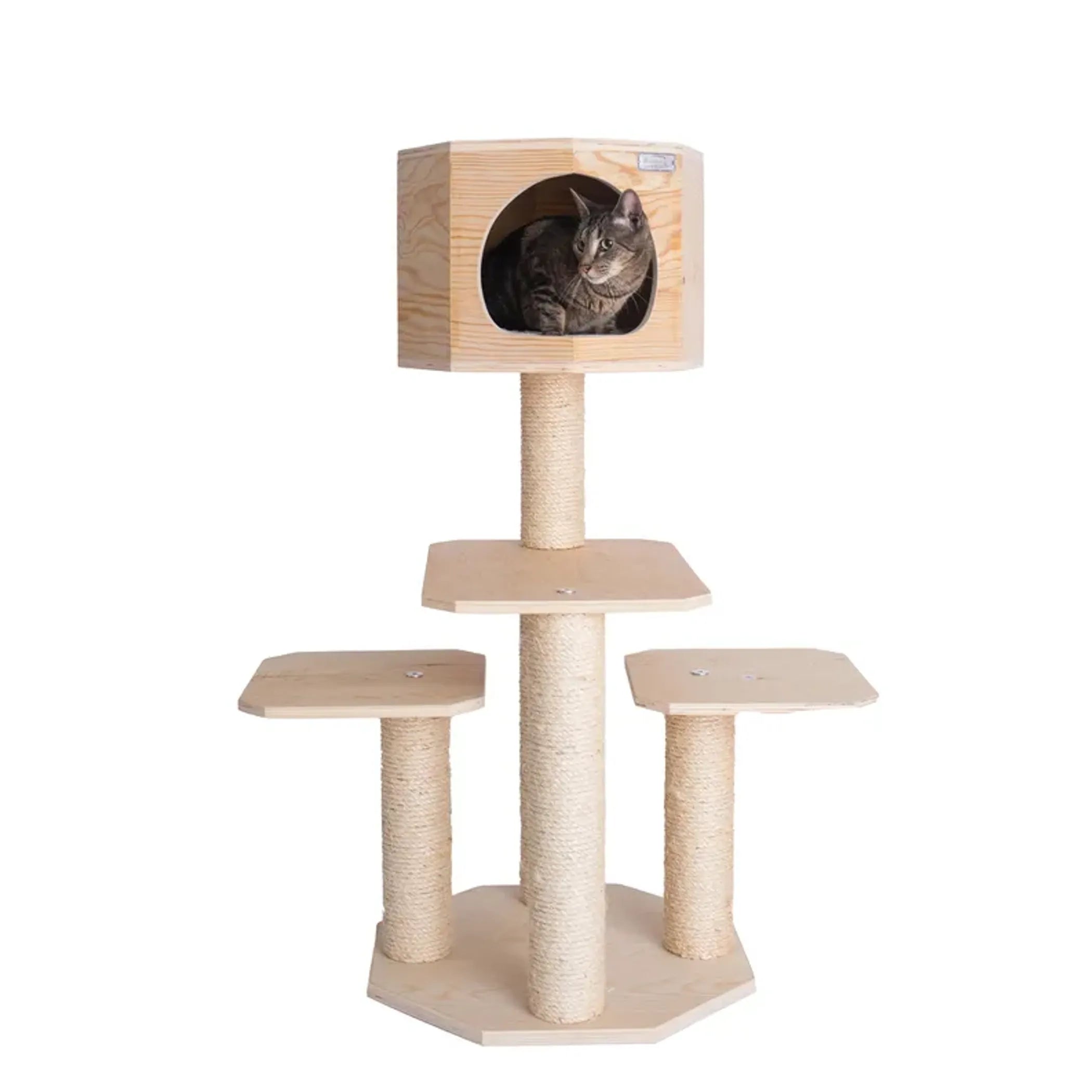 Armarkat Premium Scots Pine Solid Wood Cat Tree