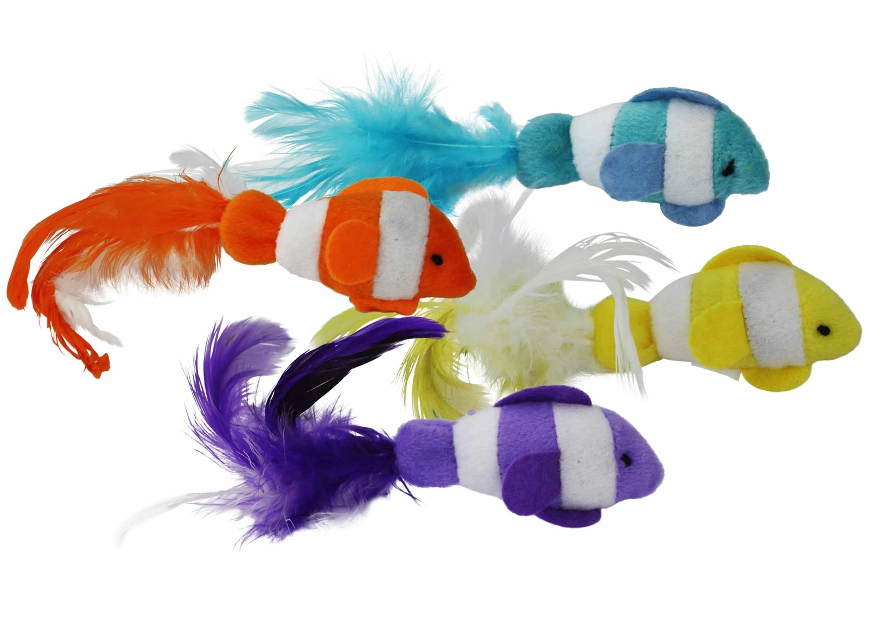 Multipet Clown Fish Cat Toys with Catnip