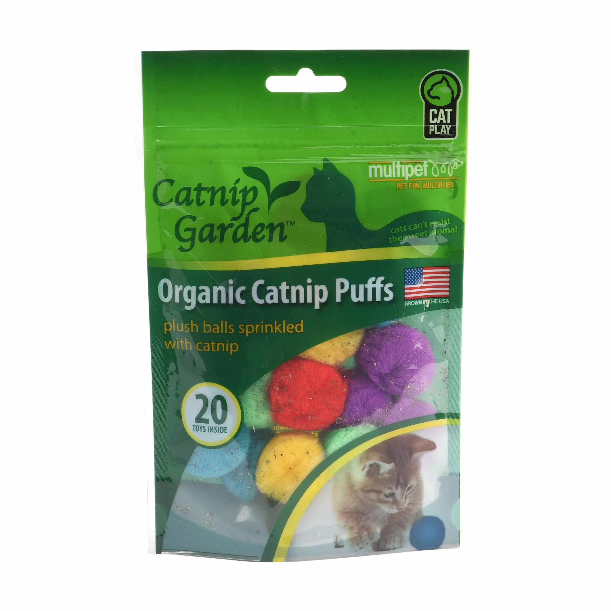 Multipet Catnip Garden Organic Catnip Puffs
