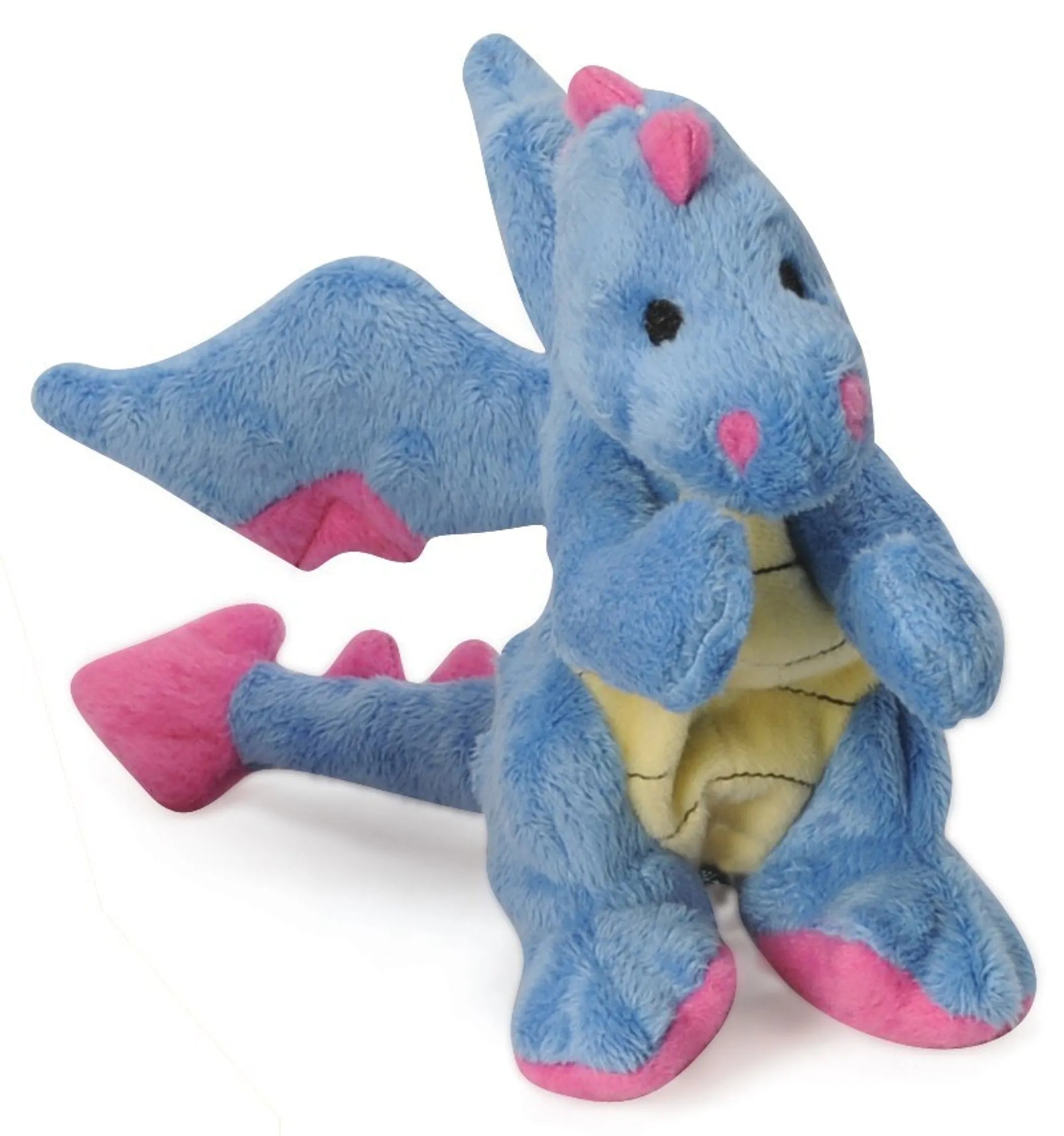 GoDog Dragon Periwinkle Plush Dog Toy