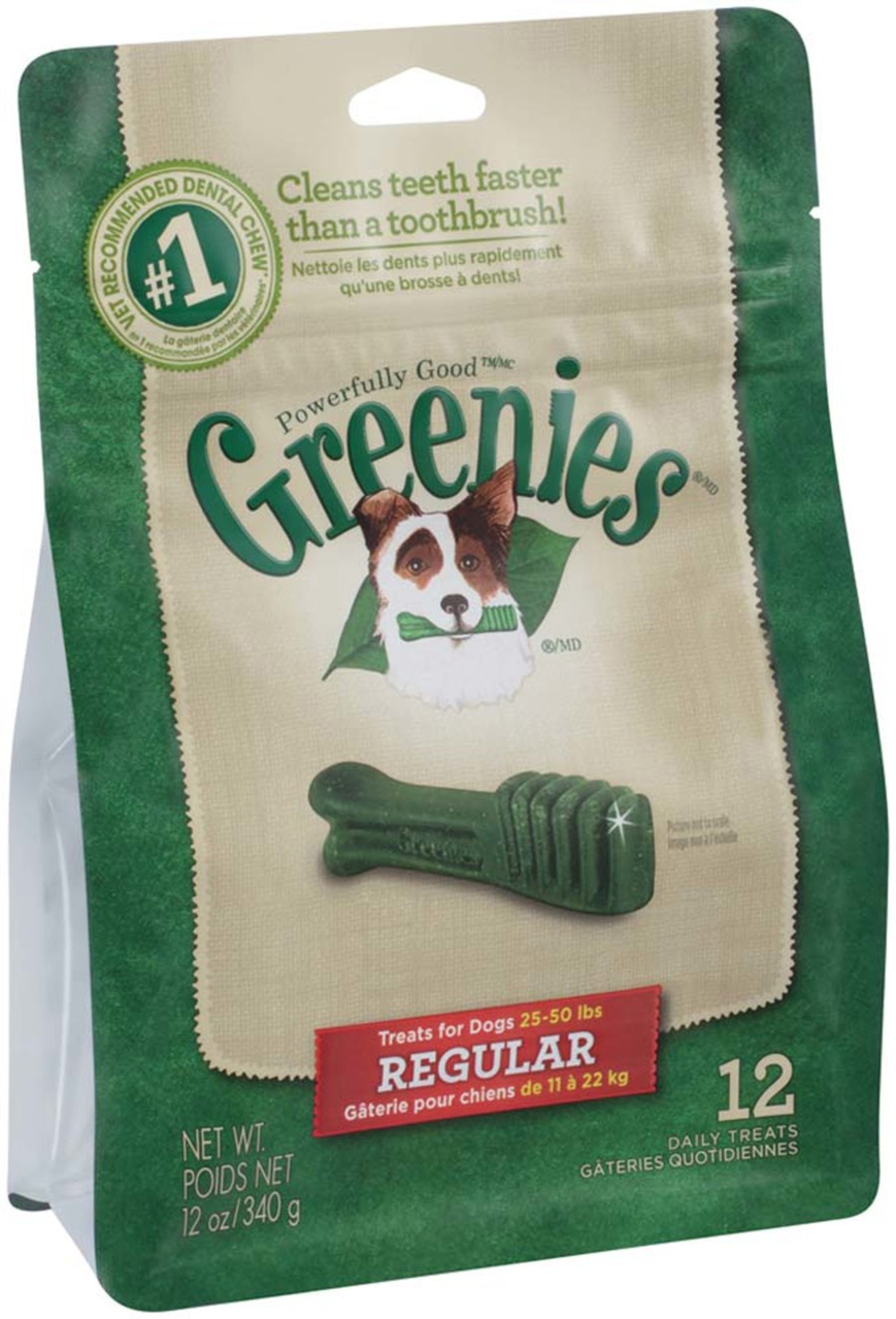 Greenies Dog Dental Treats Regular, Original, 1ea/12 oz, 12 ct