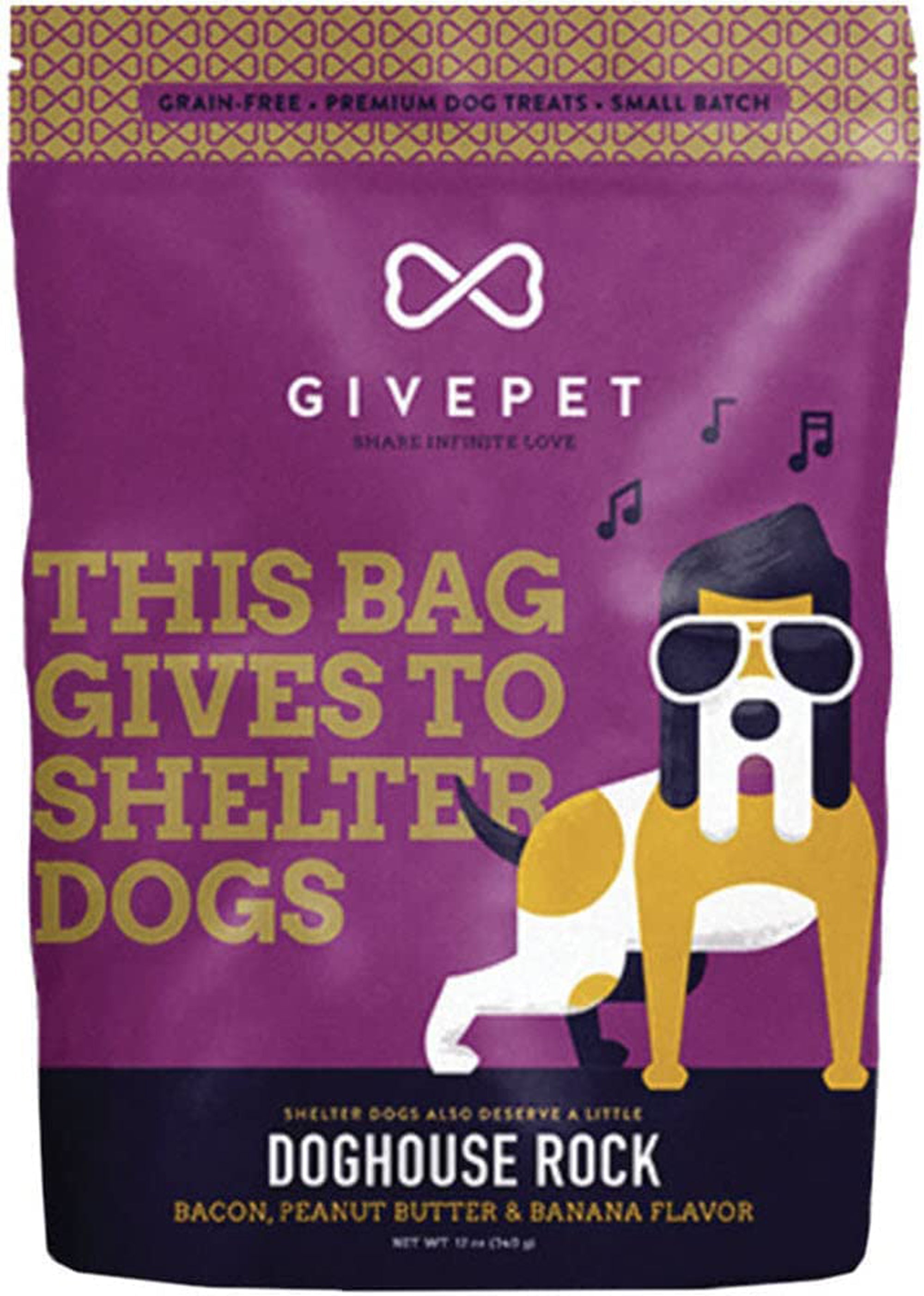 GivePet Dog Doghouse Rock 11oz.