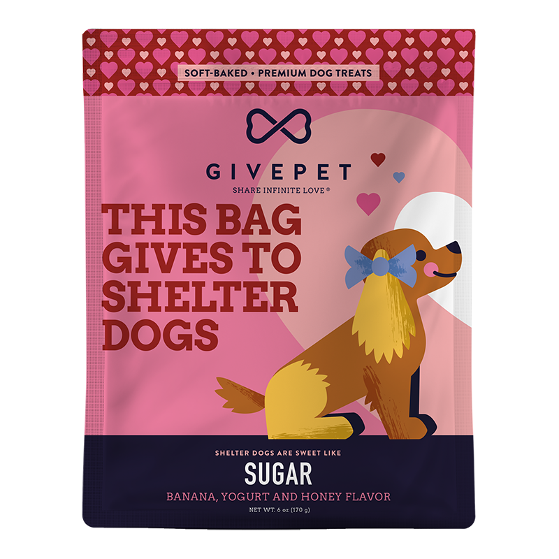 GivePet Holiday Dog Treat Soft Chew Sugar 6oz.