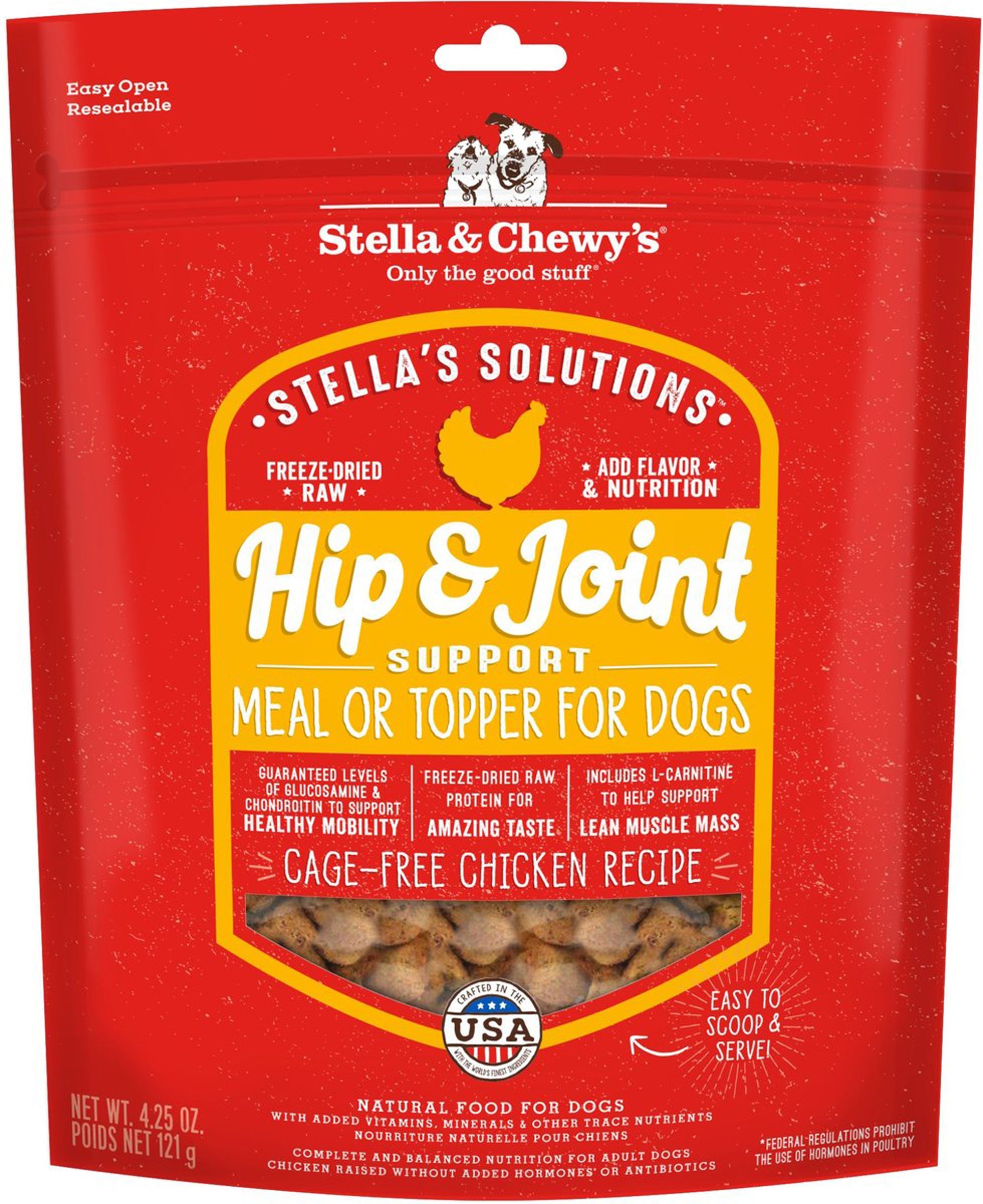 Stella and Chewys Dog Solutions Hip and Joint Support Chicken 4.25oz.