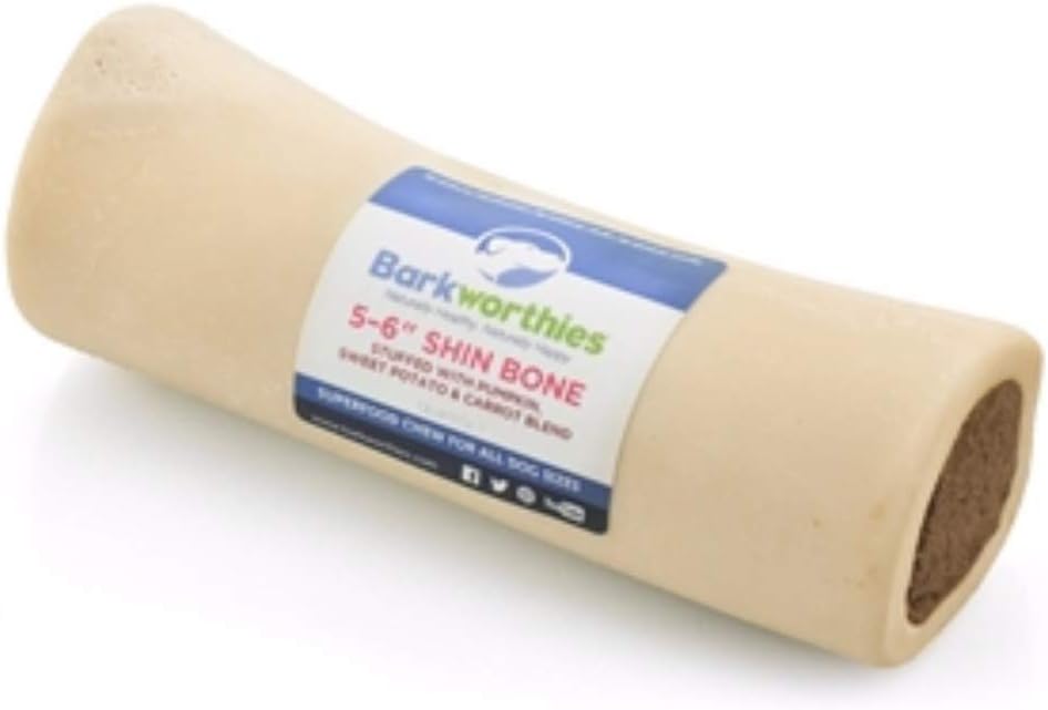 Barkworthies Stuffed Shin Bone Pumpkin, Sweet Potato Carrot, 10ea/5-6in, 10 ct