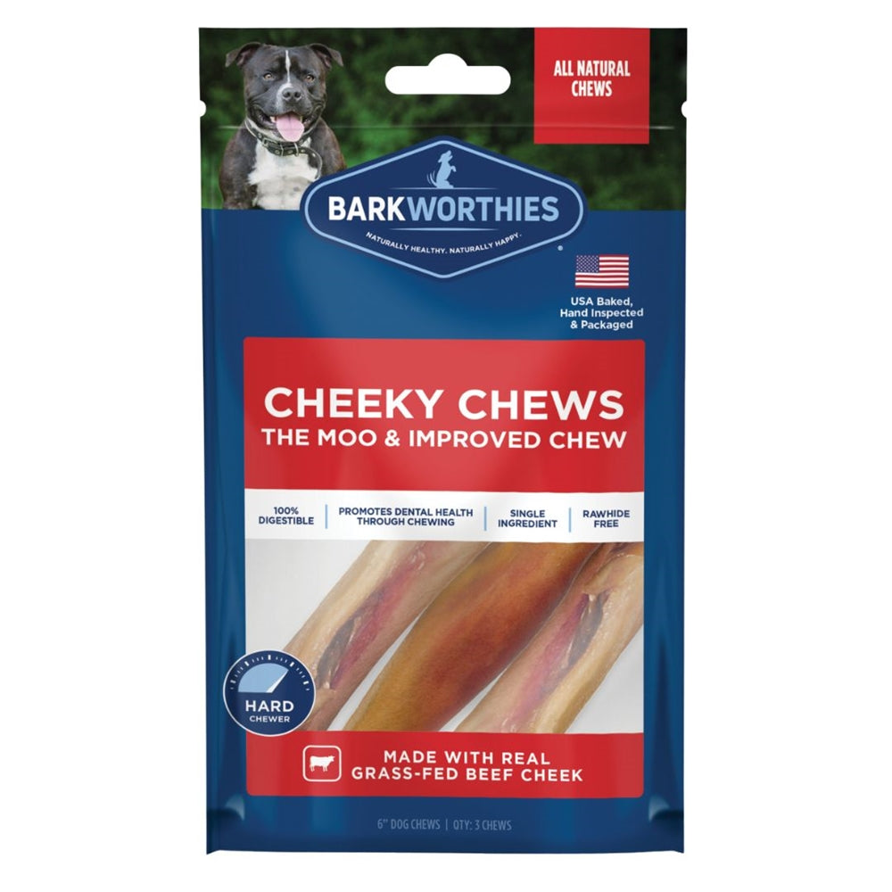 Barkworthies Cheeky Chew Dog Treat 50ea/6 in, 50 ct