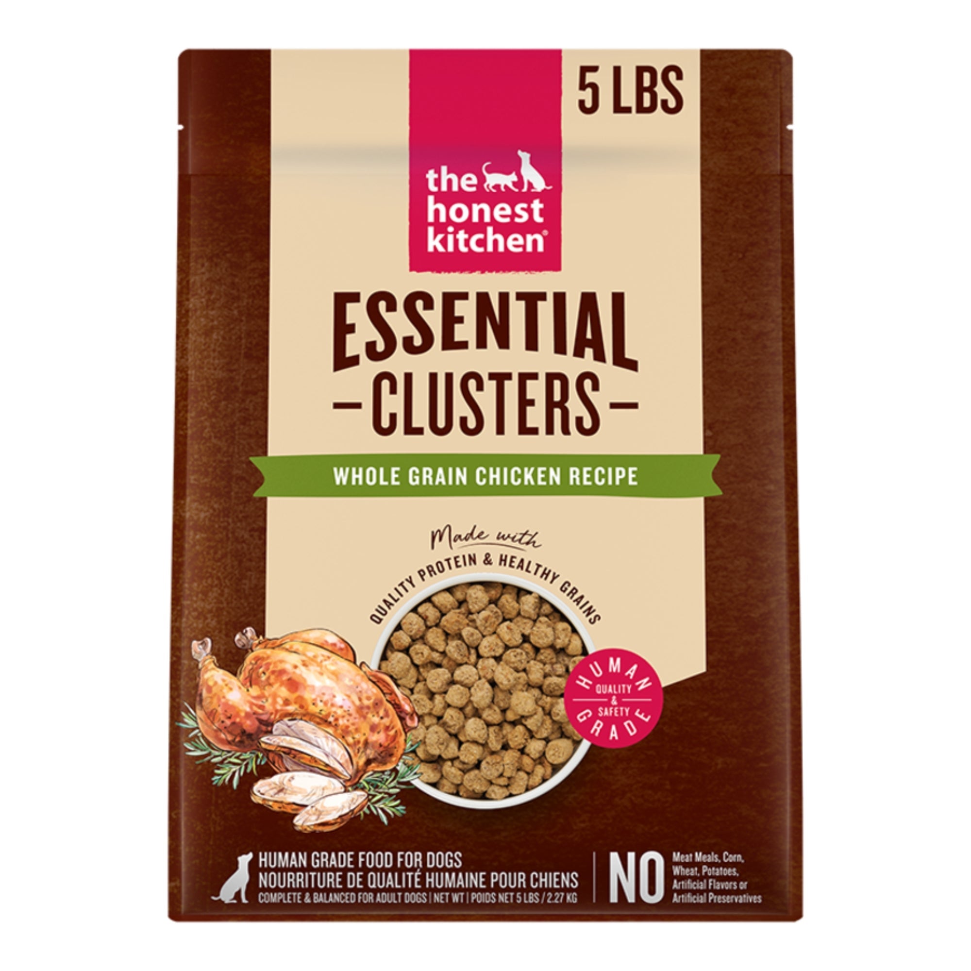 The Honest Kitchen Dog Essential Clusters Chicken & Oat 5lbs.