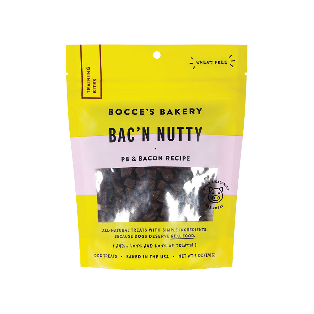 Bocces Bakery Dog Training Bacon Nutty 6Oz Default Title