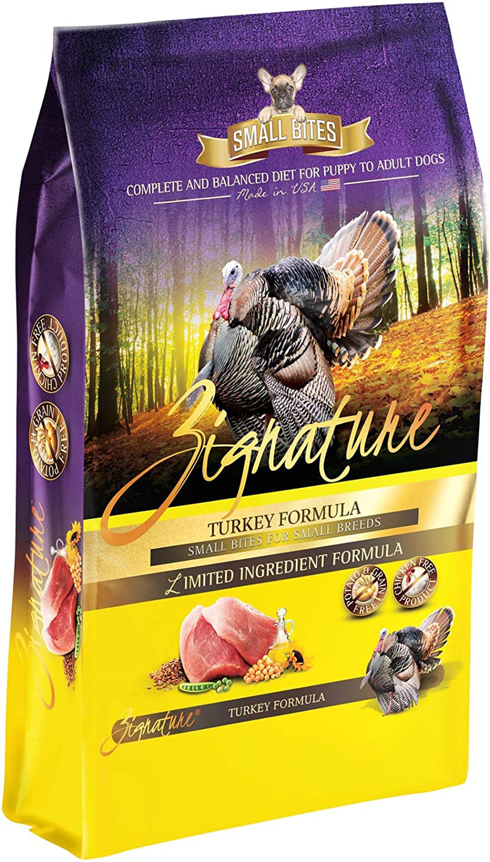 Zignature Dog 4Lb. Small Bite Turkey