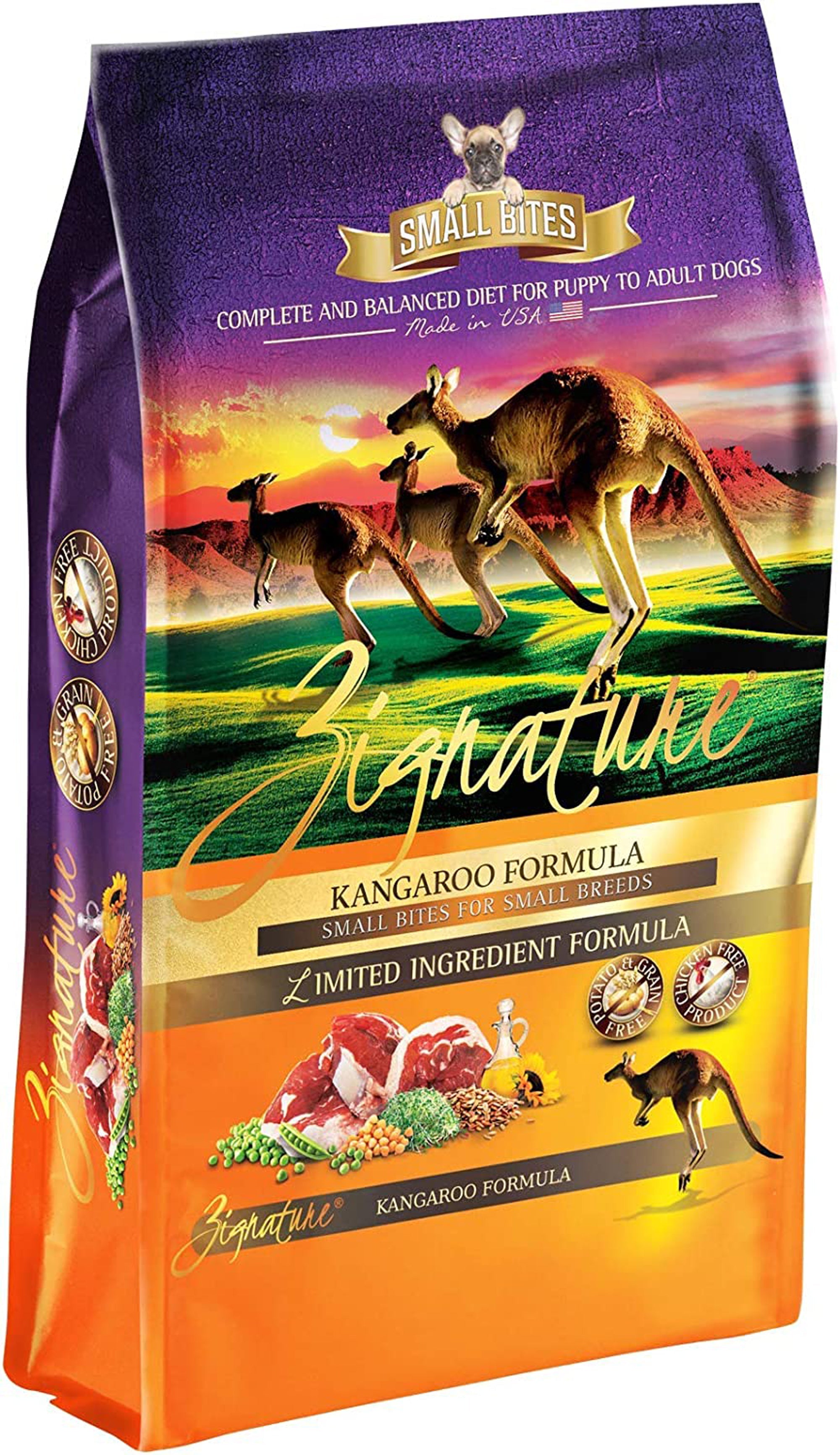 Zignature Dog 4Lb. Small Bite Kangaroo