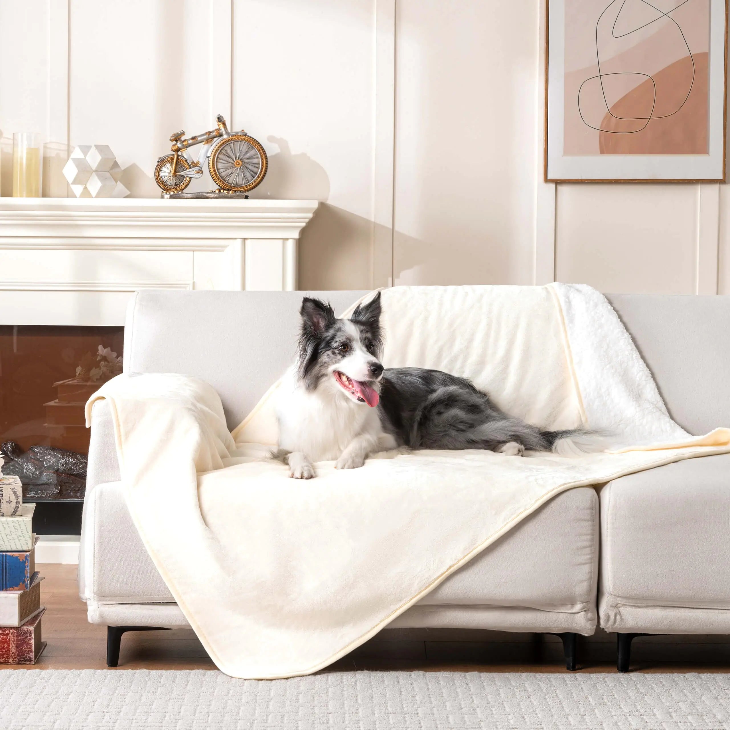 Flannel/Reversible Waterproof Dog Blanket