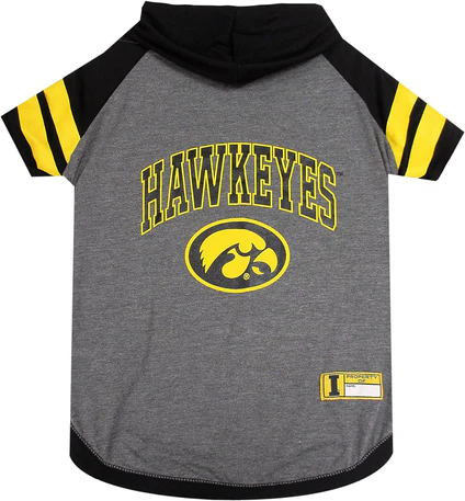 Iowa Hawkeyes Pet Hoodie Tee Shirt