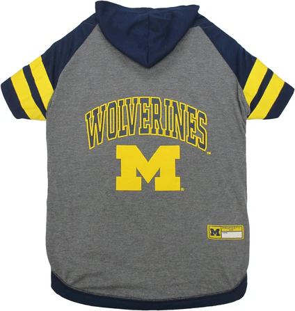 Michigan Wolverines Pet Hoodie Tee Shirt