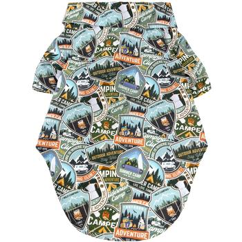Camping Adventure Hawaiian Camp Shirt for Dogs