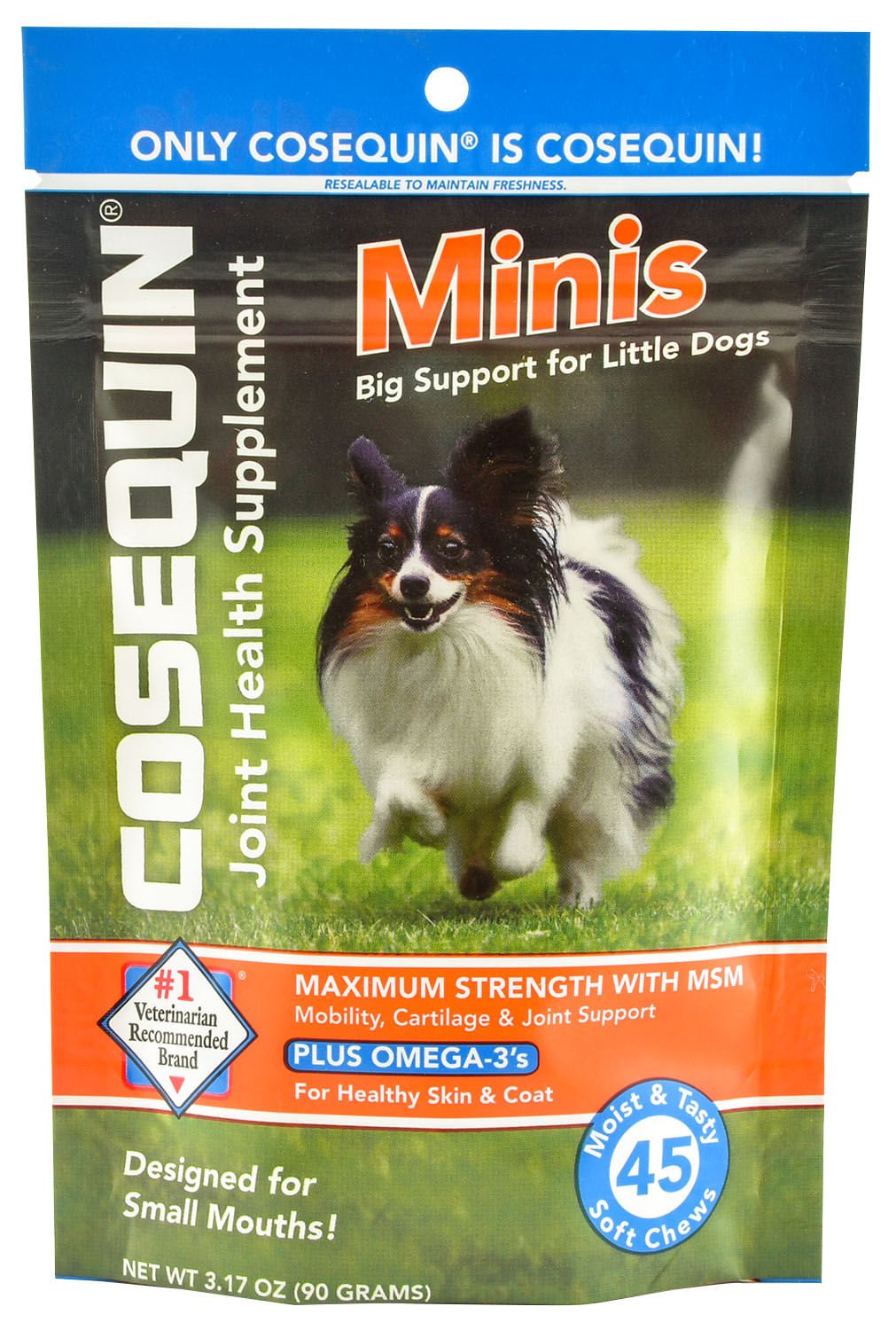 Cosequin Mini Soft Chews with MSM Plus Omega-3s for Little Dogs