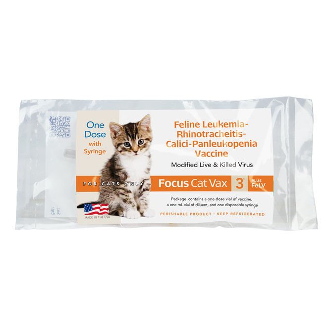 Focus Cat Vax 3 Plus FeLV, 1 Dose
