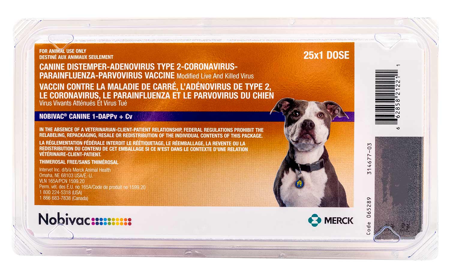 Nobivac Canine 1-DAPPv+Cv (Galaxy DA2PPv+Cv) - 25 s/d
