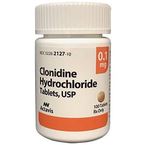 Rx Clonidine 0.1 mg x 100 tablets