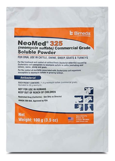 Rx Neomix 325 Soluble Powder x 100gm bag