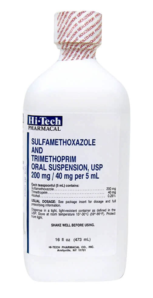 Rx SMZ/TMP 240mg/5ml x473ml suspension