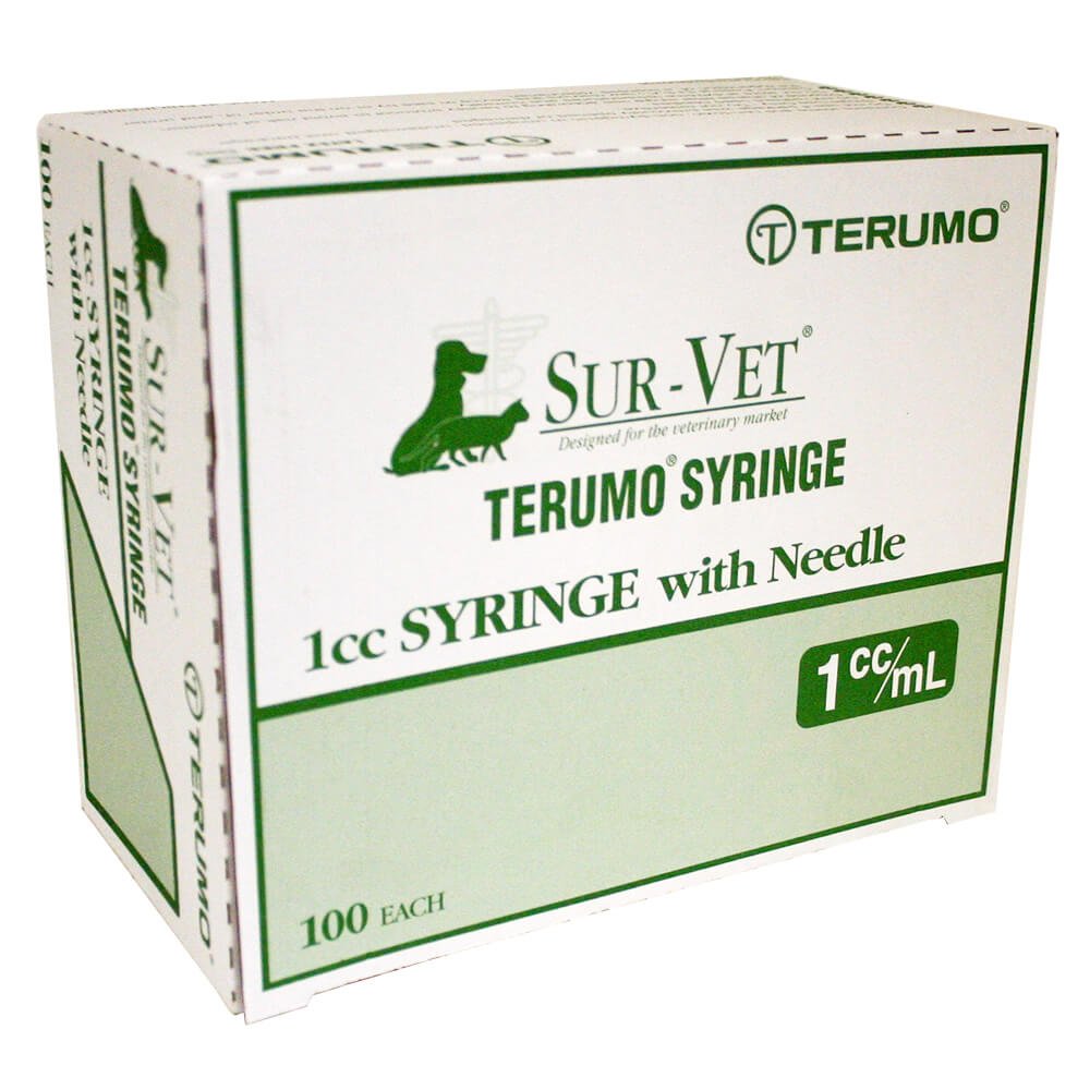 Rx Terumo Syringe with Needle 1cc 25x5/8 LS x100 Needles