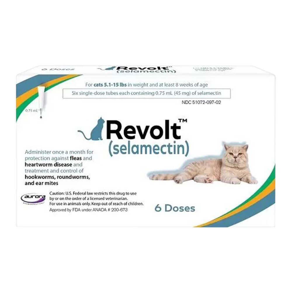Rx Revolt (selamectin) Cat 5.1-15 lbs  6pk