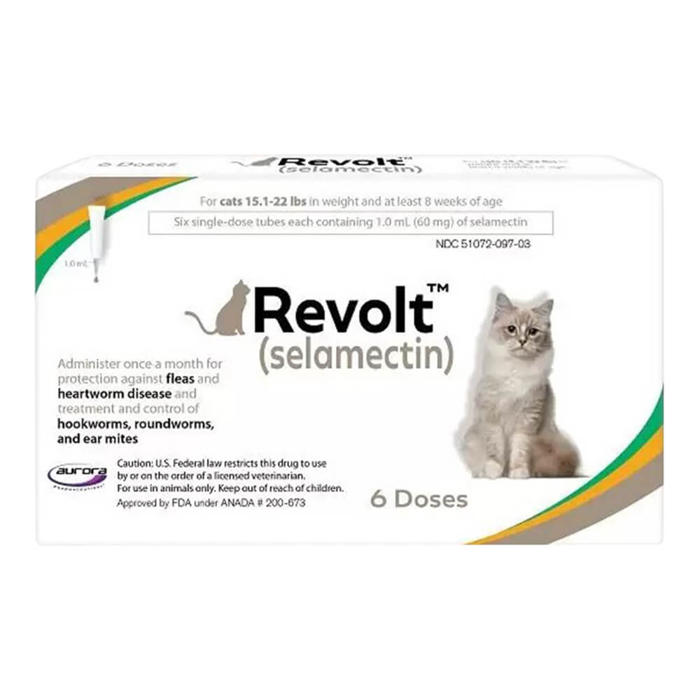 Rx Revolt (selamectin) Cat 15.1-22 lbs  6pk