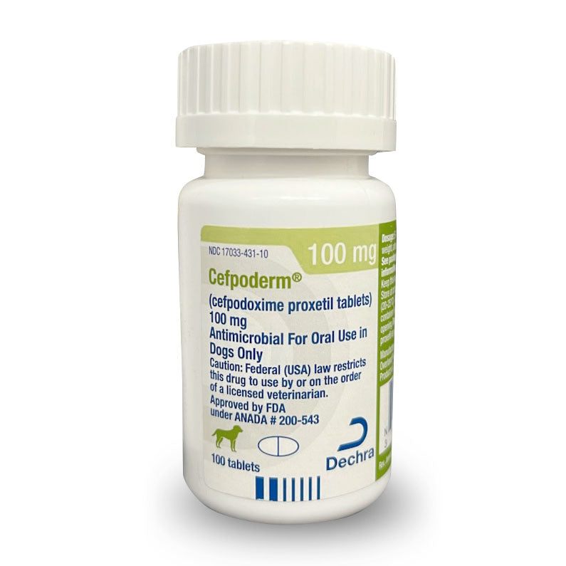 Rx Cefpoderm 100mg x 100 Tablets