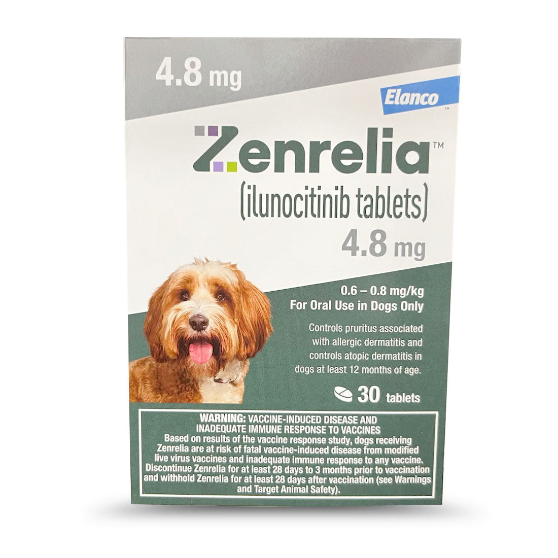 Rx Zenrelia 4.8  Tablets, Gray, 30ct, Blister Pack