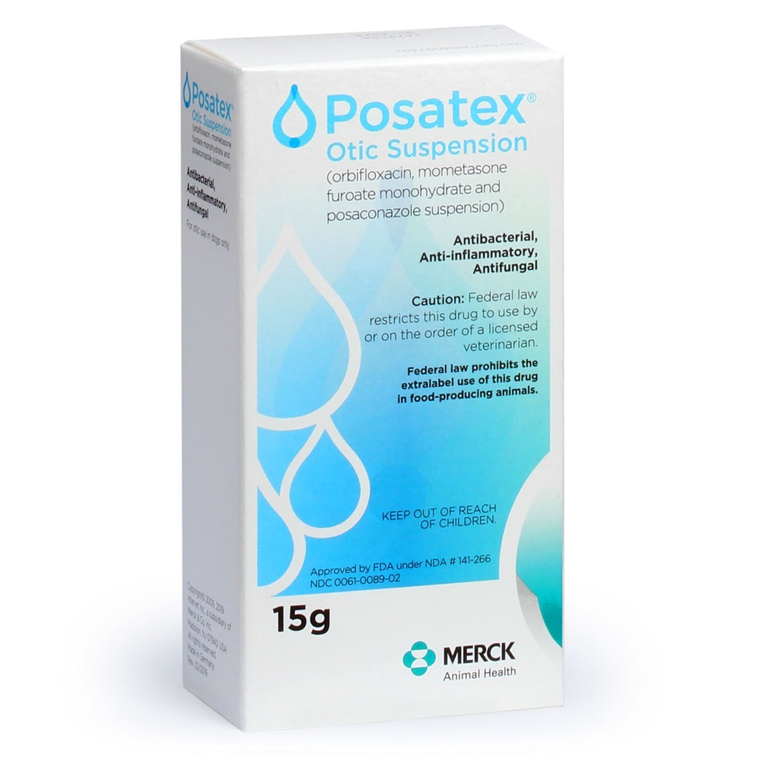 Rx Posatex otic suspension x 15 gm bottle