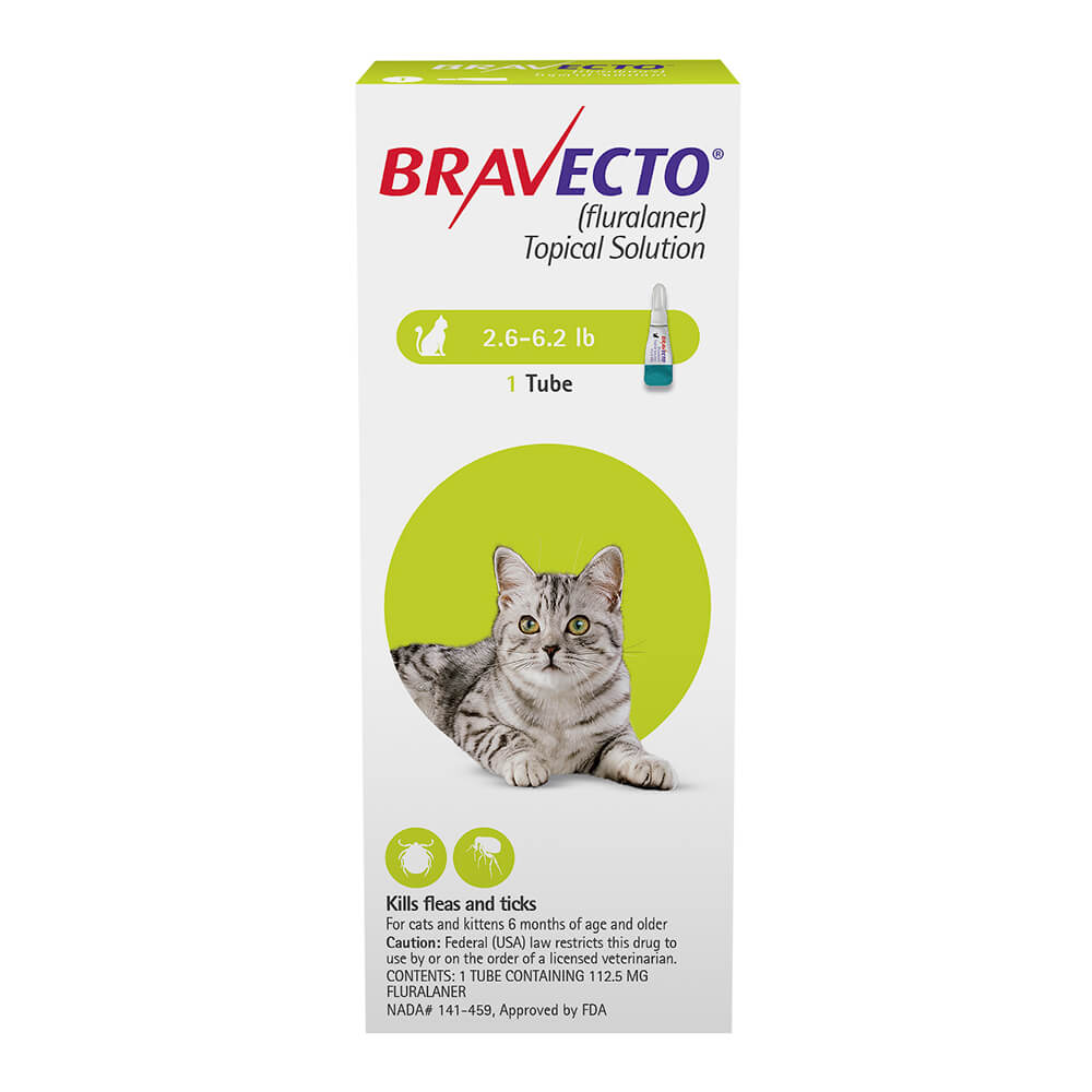 ORMd Rx Bravecto Topical for Small Cats  2.6-6.2 lbs