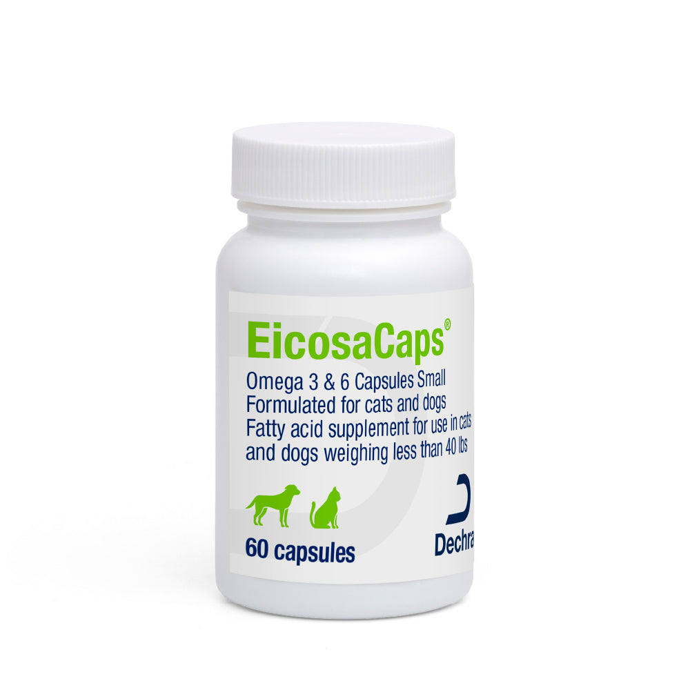 EicosaCaps Omega 3 & 6 for Large Dogs 41-70 lbs, 60 Capsules