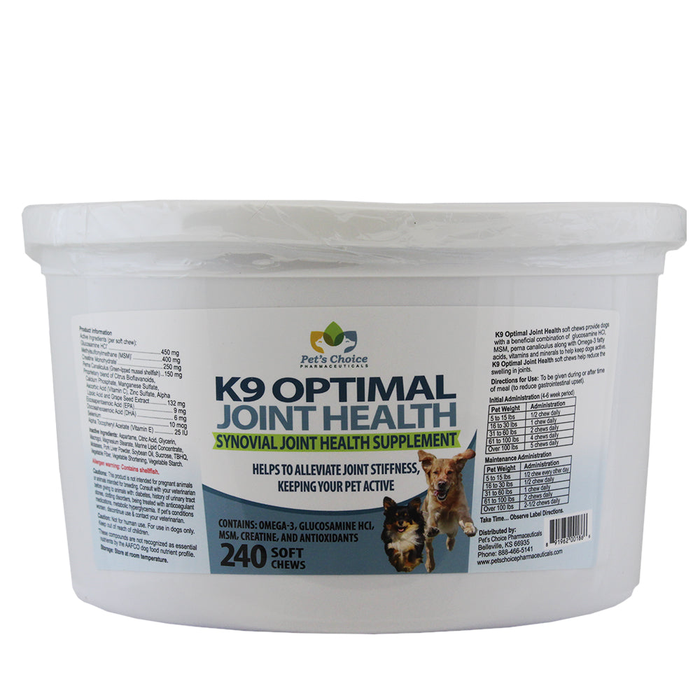 K9 Optimal Joint Health Soft Chew, 240 ct