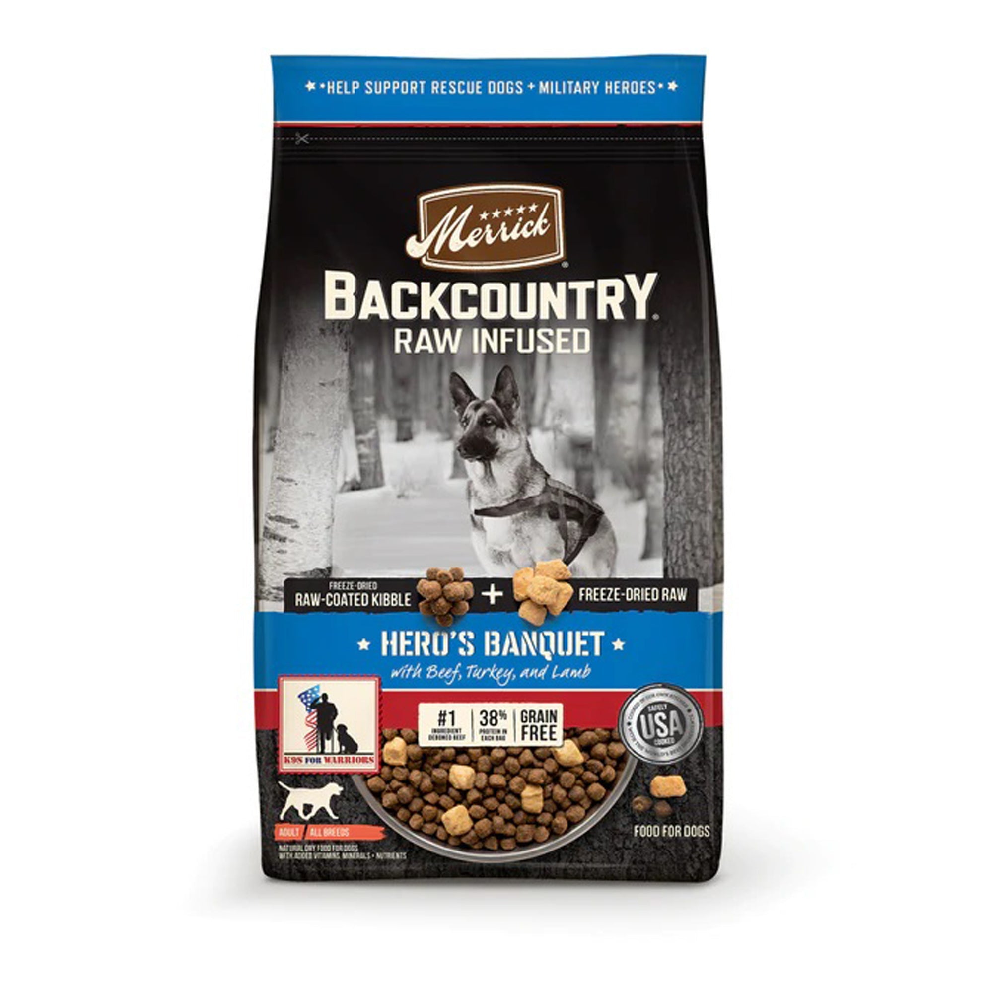 Merrick Dog Backcountry Grain Free Hero Banquet 4Lb