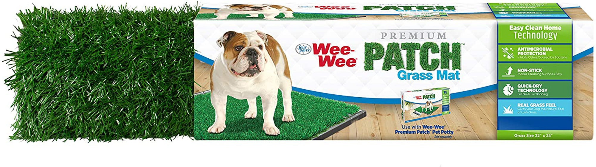 Four Paws WeeWee Premium Patch Grass Mat for Dogs 1ea/22 in X 23 in 1 ct