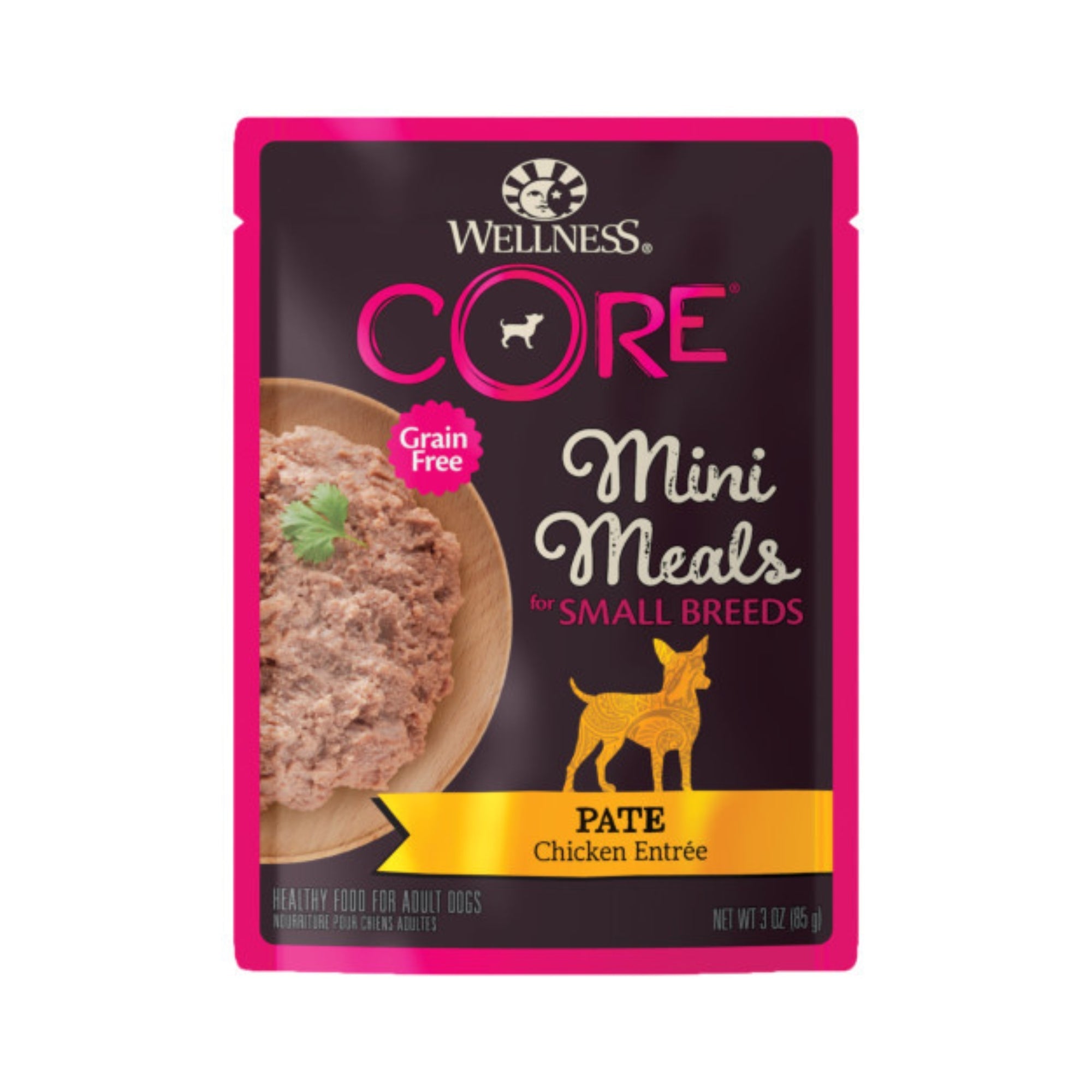 Wellness Core Small Breed Mini Meal Pate Chicken EntrÃ©e 3oz. (Case of 12)
