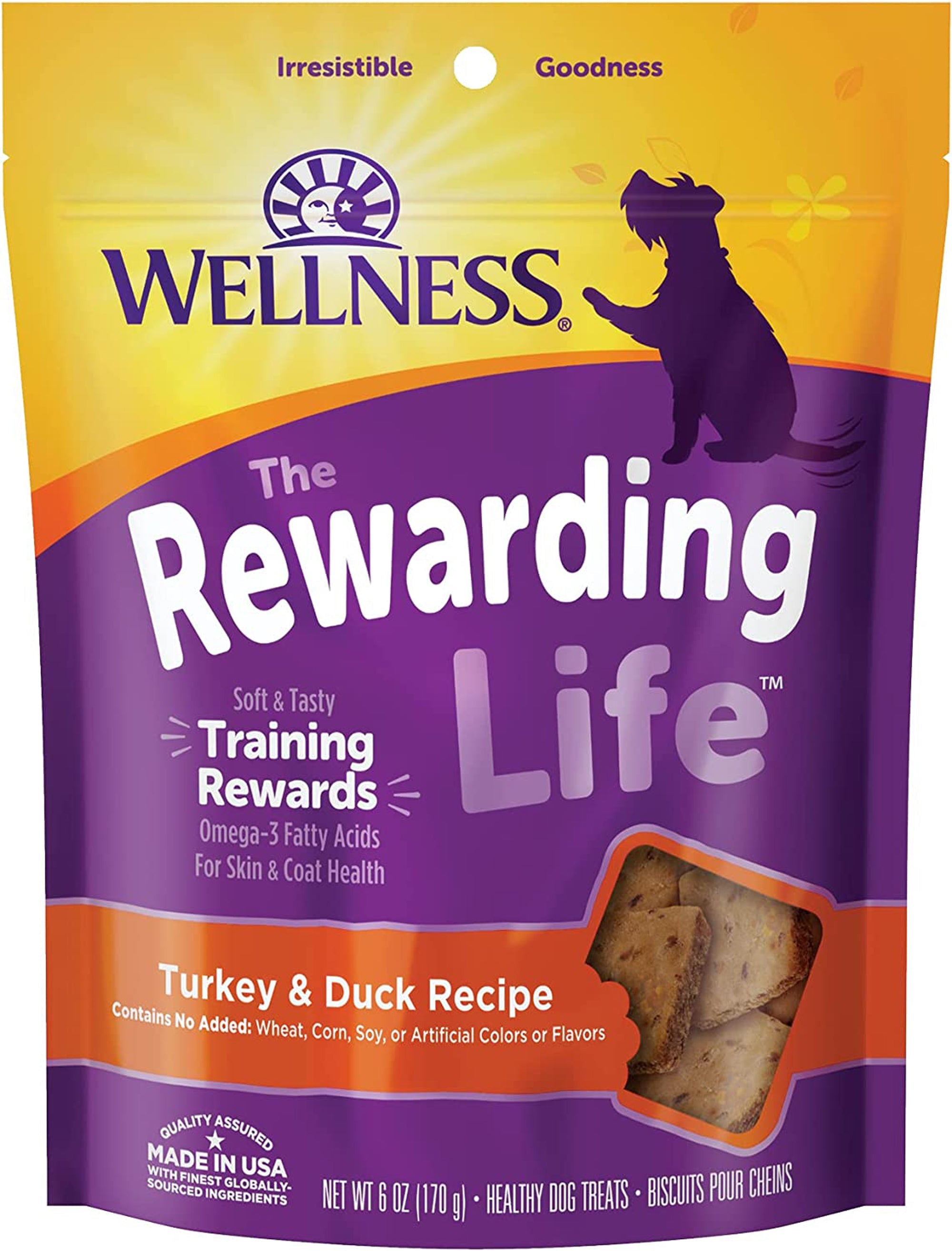 Wellness Rewarding Life Dog 6oz. Turkey Duck Soft (Case of 6)