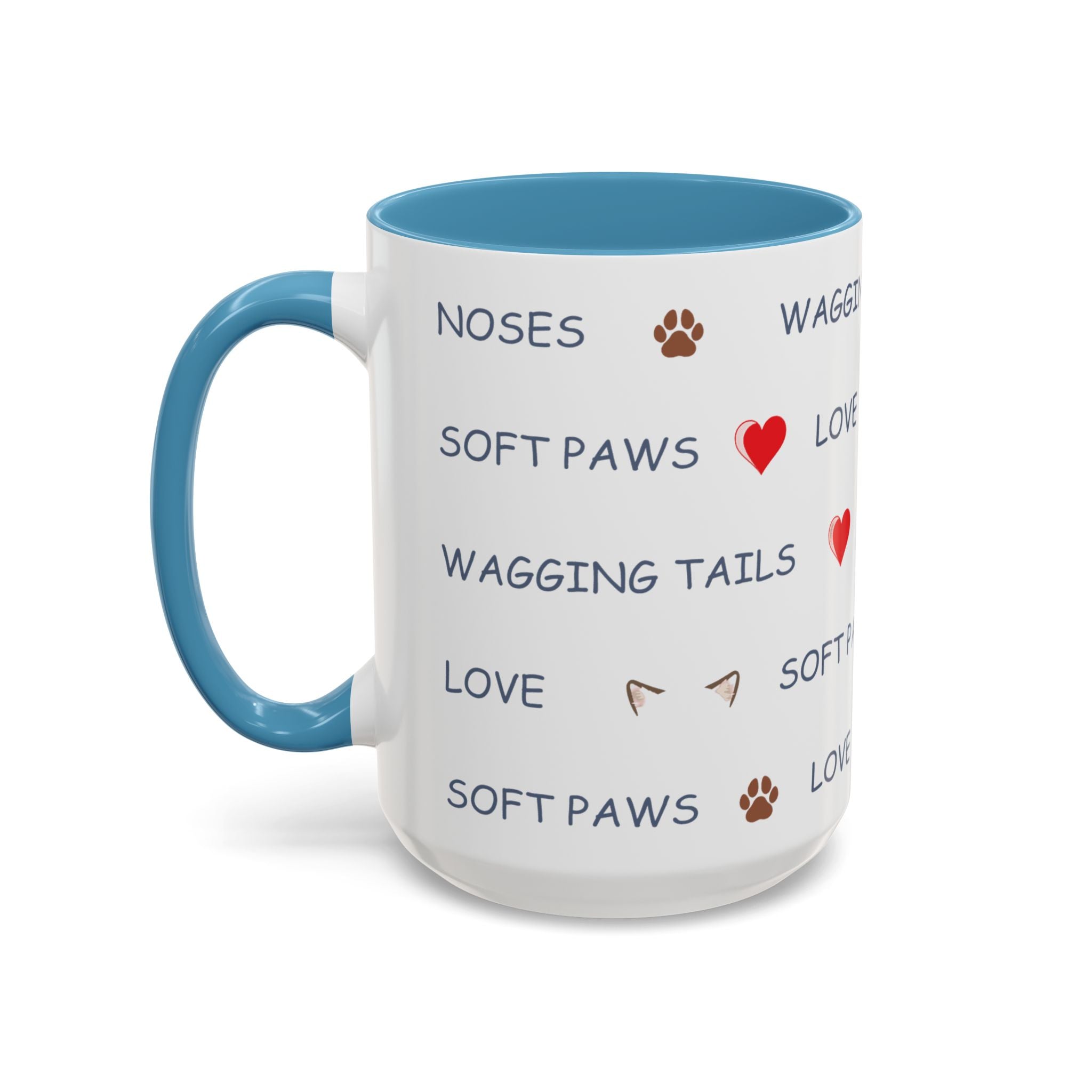 Warm & Fuzzy Pet Lover Collection - Wagging Tails & Kisses Design Mug
