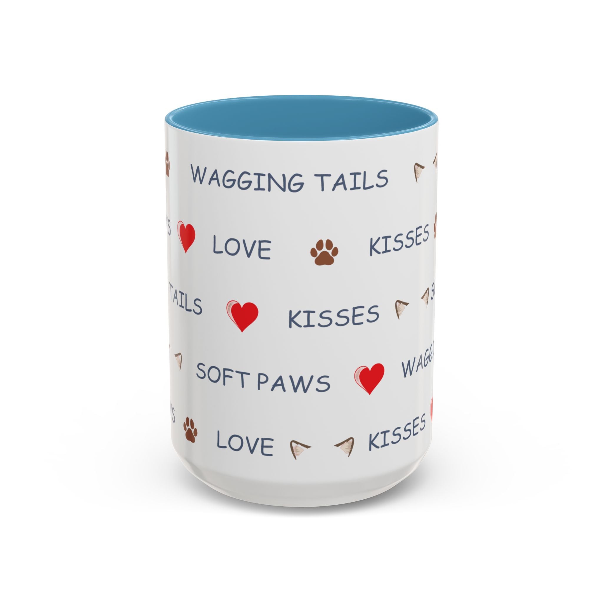 Warm & Fuzzy Pet Lover Collection - Wagging Tails & Kisses Design Mug