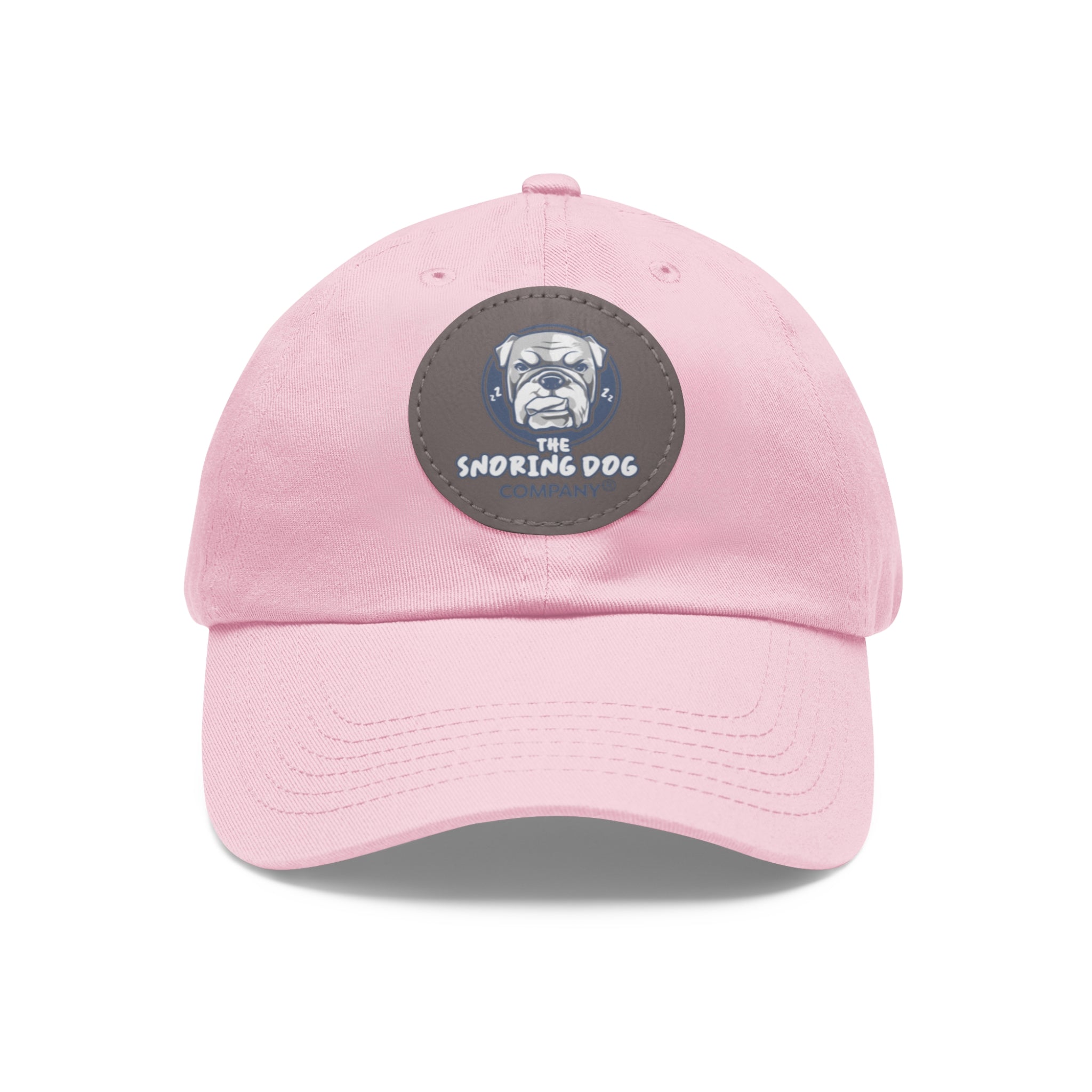 The Snoring Dog Company® Dad Hat with Leather Patch - Casual Wear for Dog Lovers