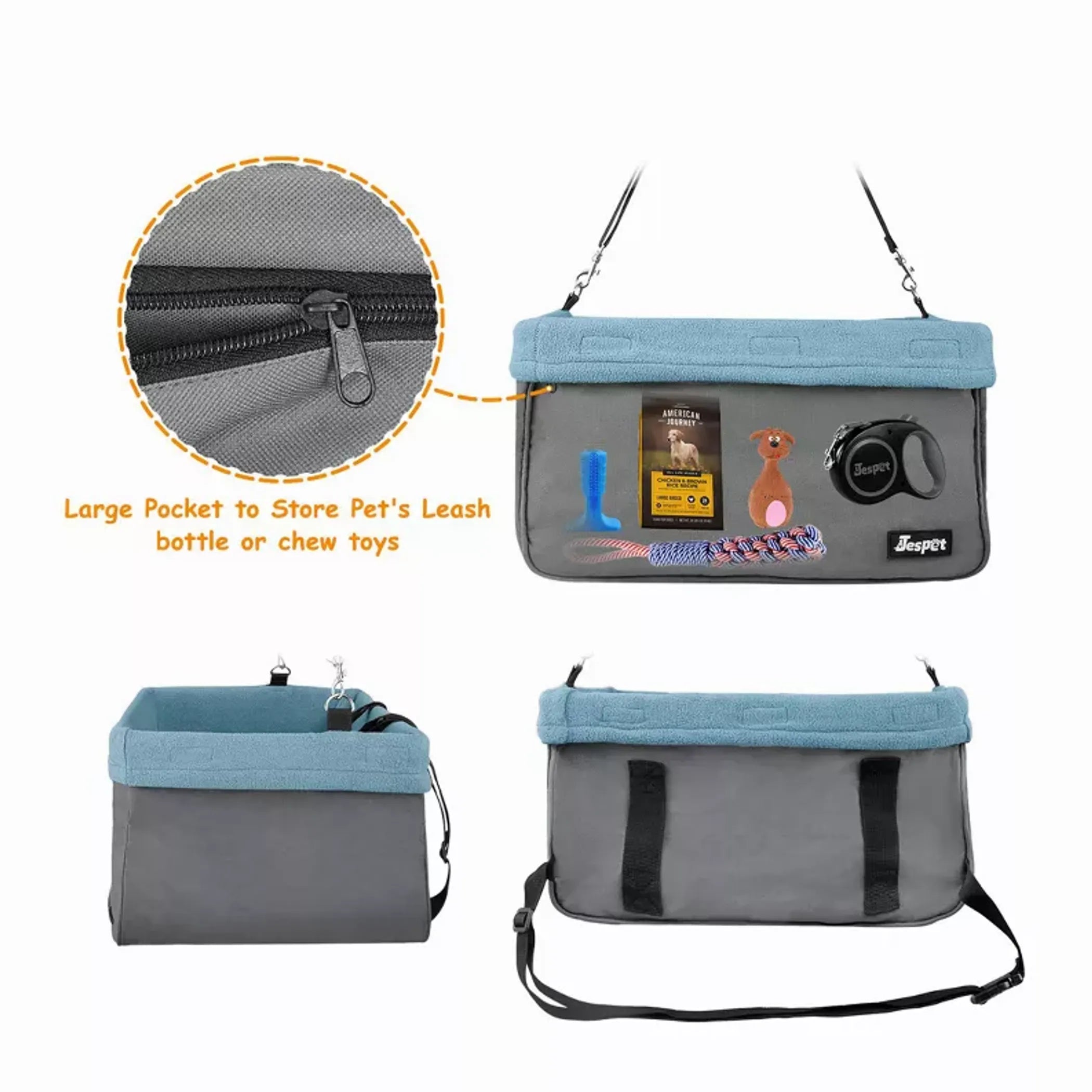 JESPET & GOOPAWS Portable Dog Booster Seat